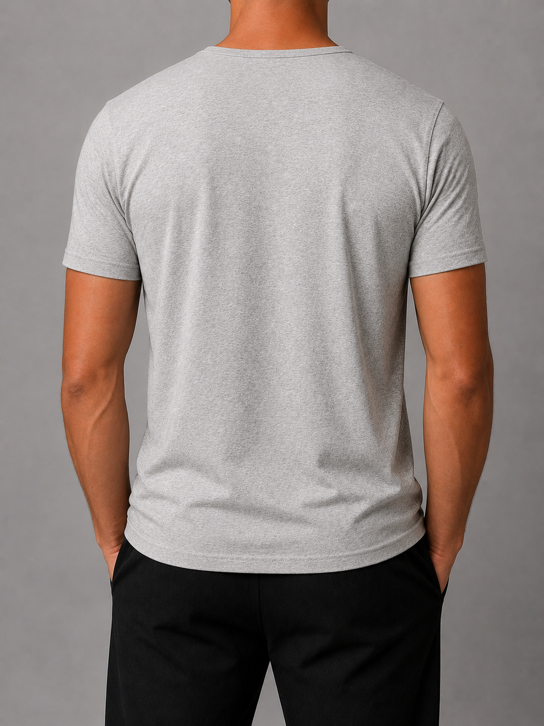ANIMUS Daily T color Gris — vista trasera