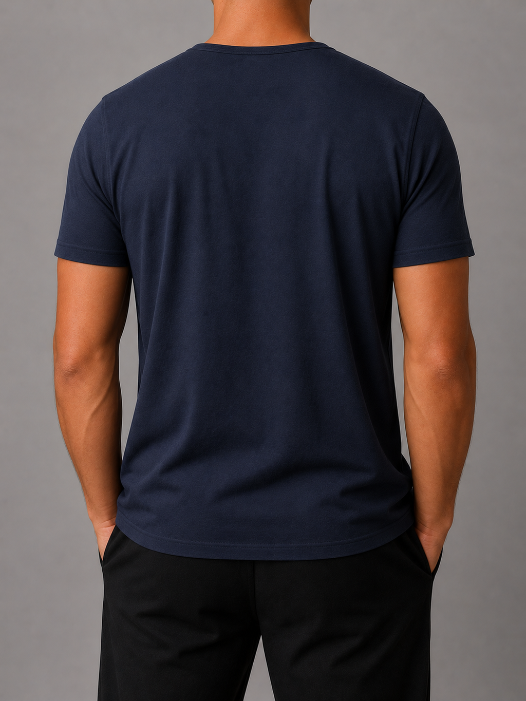 ANIMUS Daily T color Navy — vista trasera