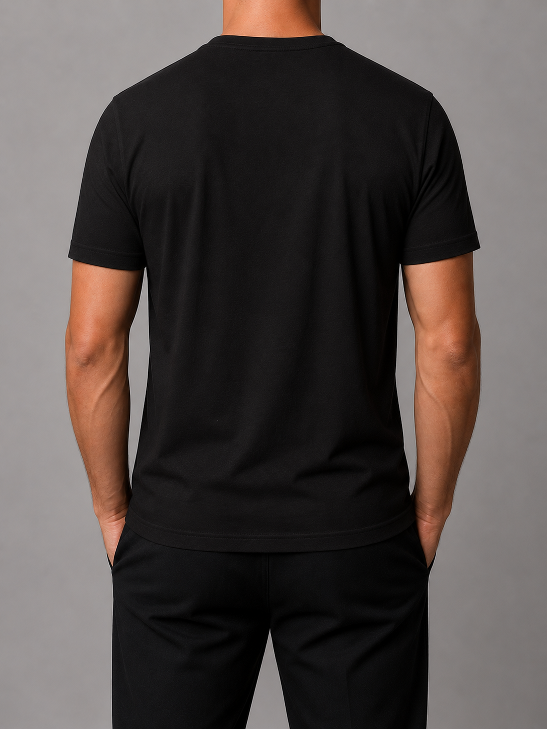ANIMUS Daily T color Negro — vista trasera