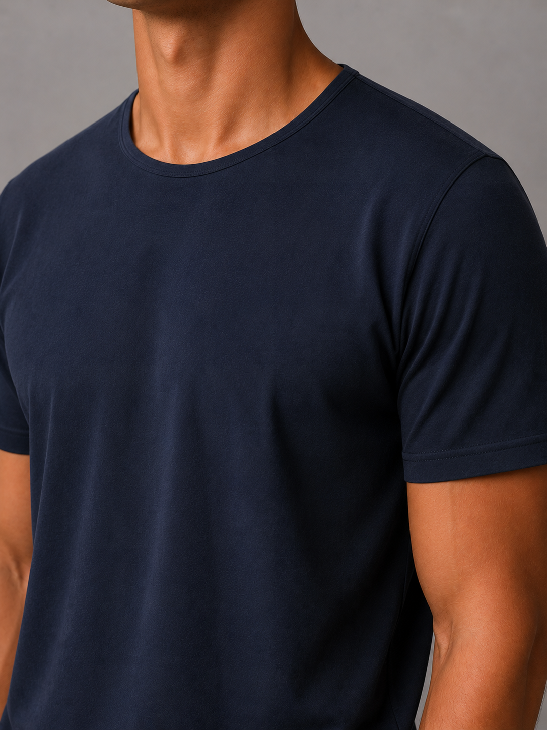 ANIMUS Daily T color Navy — ángulo lateral