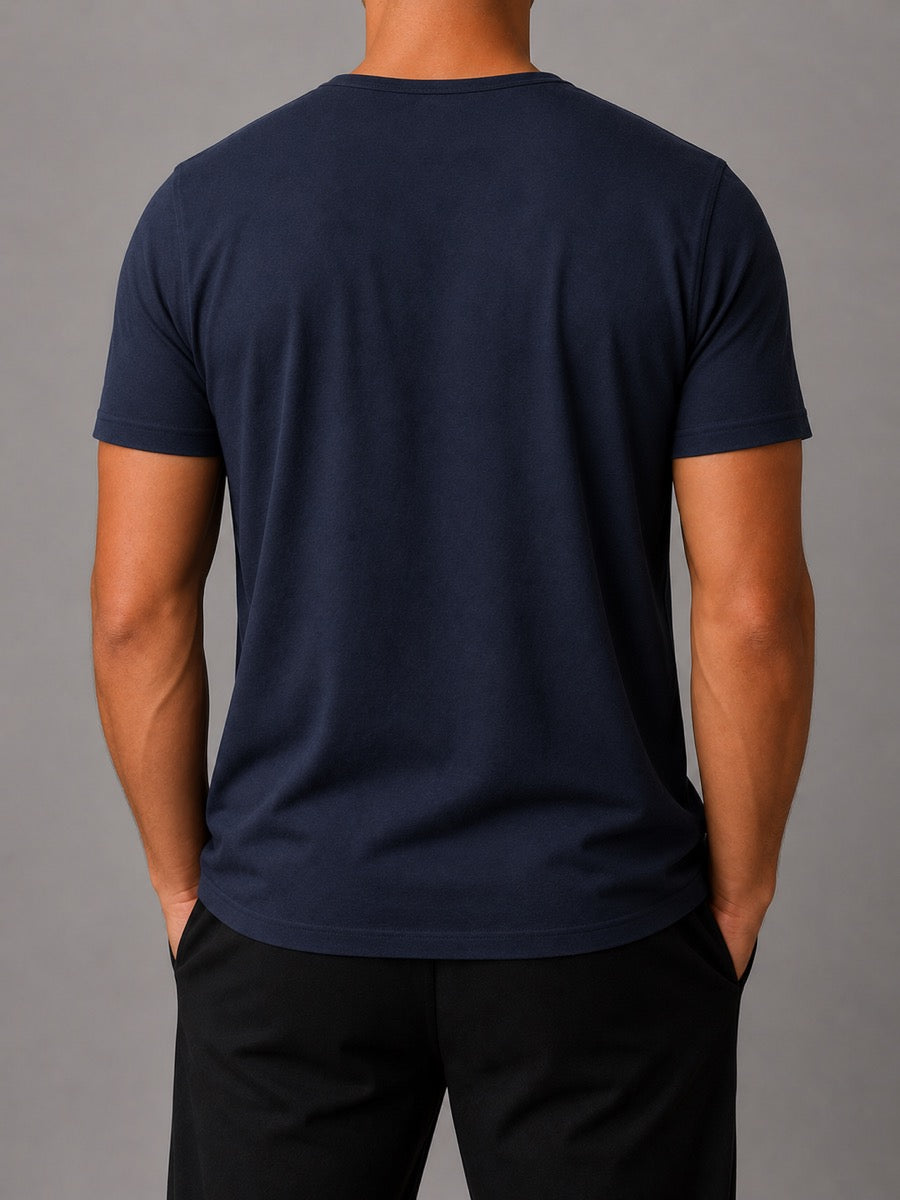 ANIMUS Daily T navy — espalda